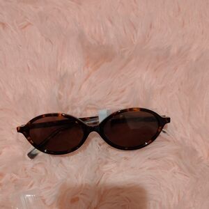 Women's Tortoiseshell Oval Sunglasses - Brown Lenses